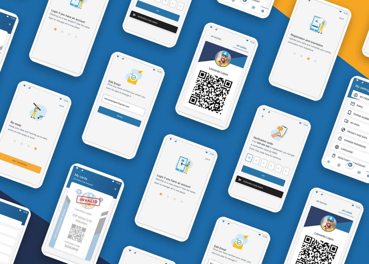 Hybrid Mobile App — interface preview